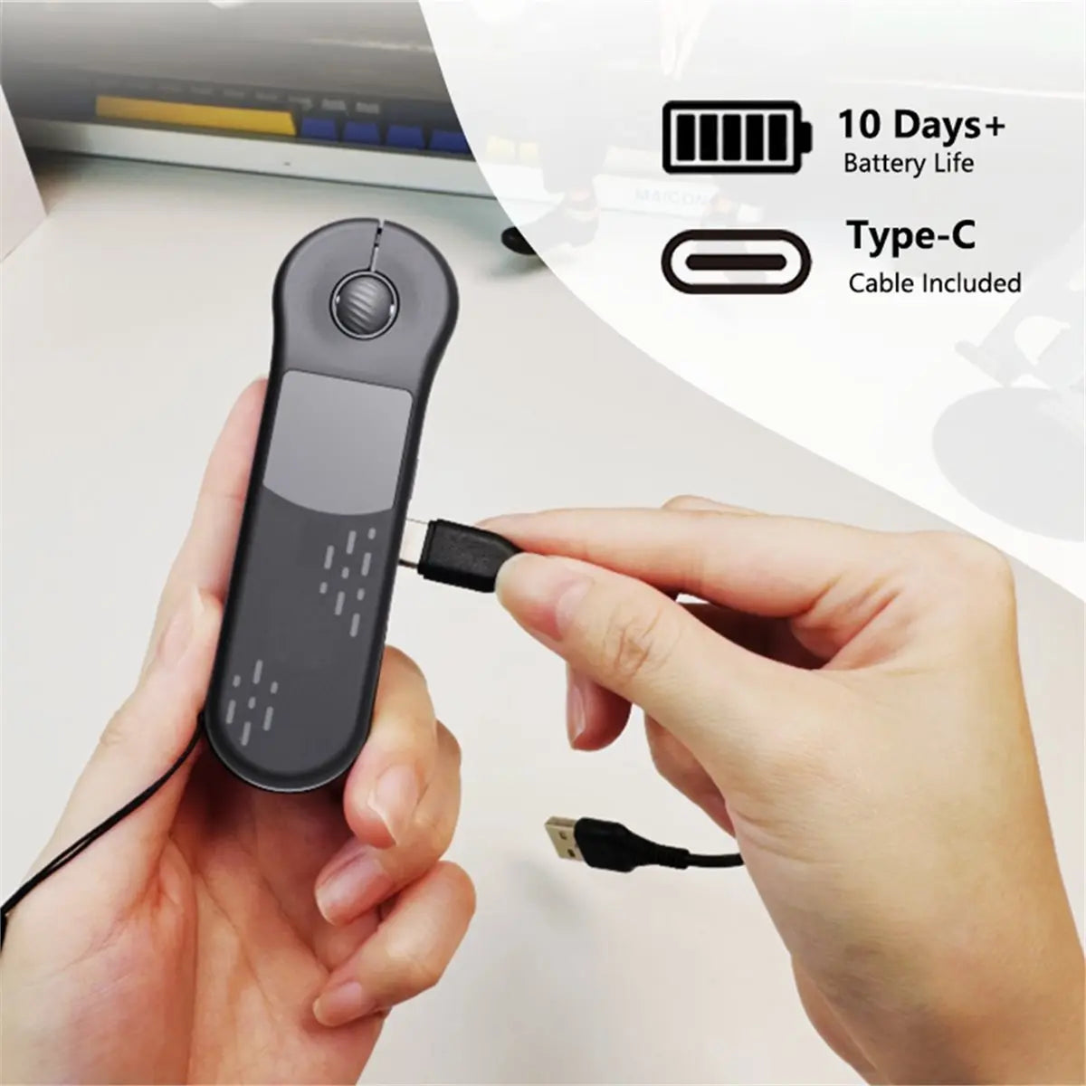 Wireless Presenter Remote – Touchpad Air Mouse & Clicker for PowerPoint, Keynote & iOS/Android Digispots