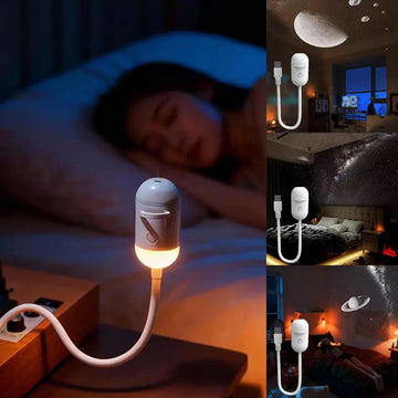 USB starry sky projection lamp plugged in bedroom ceiling