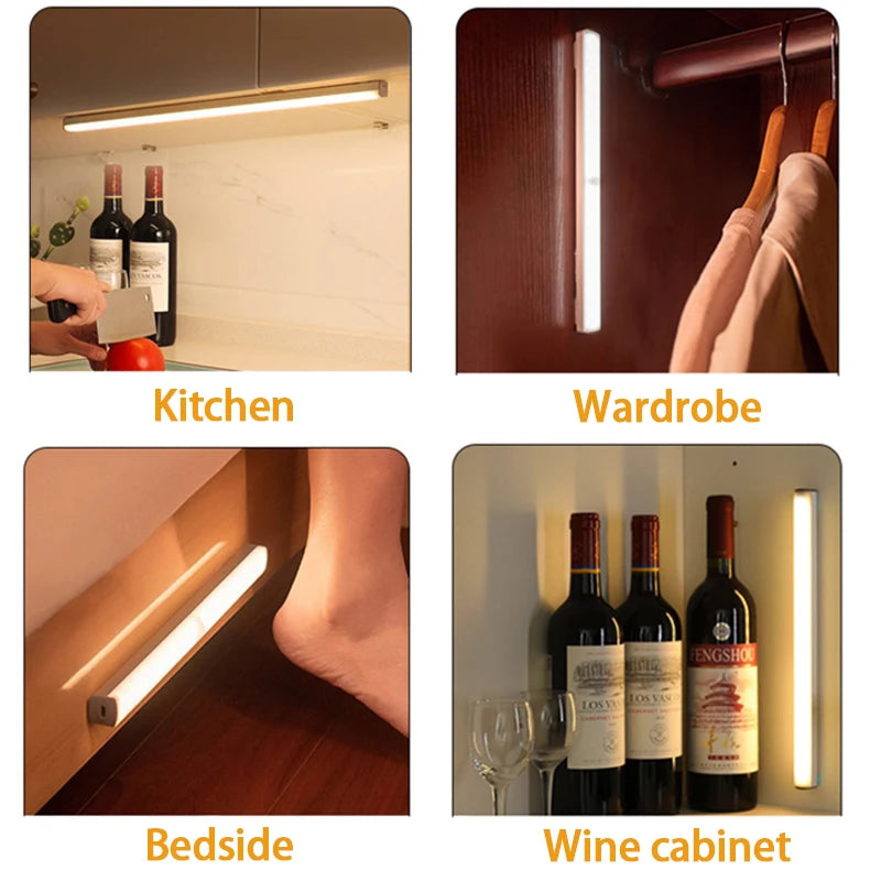 Cabinet light motion sensor detection range demonstration