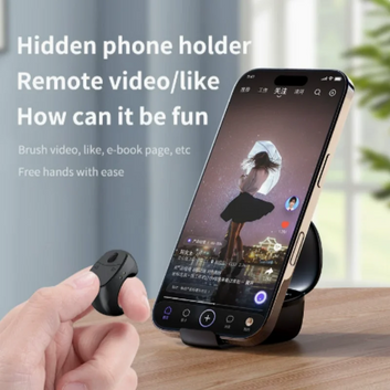 Ring remote worn on finger close up wireless button