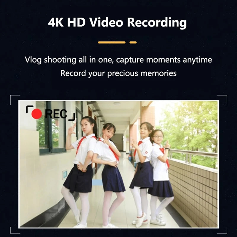 Lenovo 4K Digital Camera – 48MP, Dual Screen, Auto Focus, 16x Zoom & 64GB SD Card Digispots