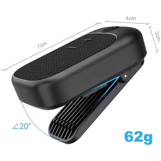 Mini Clip Bluetooth Speaker – Magnetic Mount, Waterproof & Built-in Mic for Outdoor Sports Digispots
