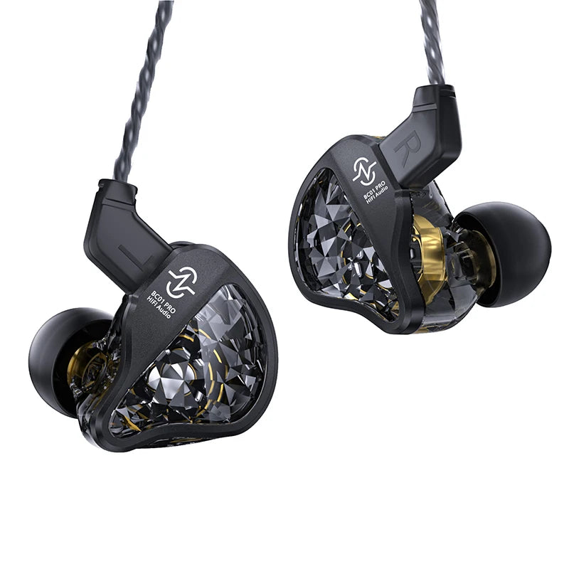 CCZ Harmony BC01 Pro Wired HIFI Earphones – Hybrid Driver, Zinc Alloy, With or Without Mic Digispots