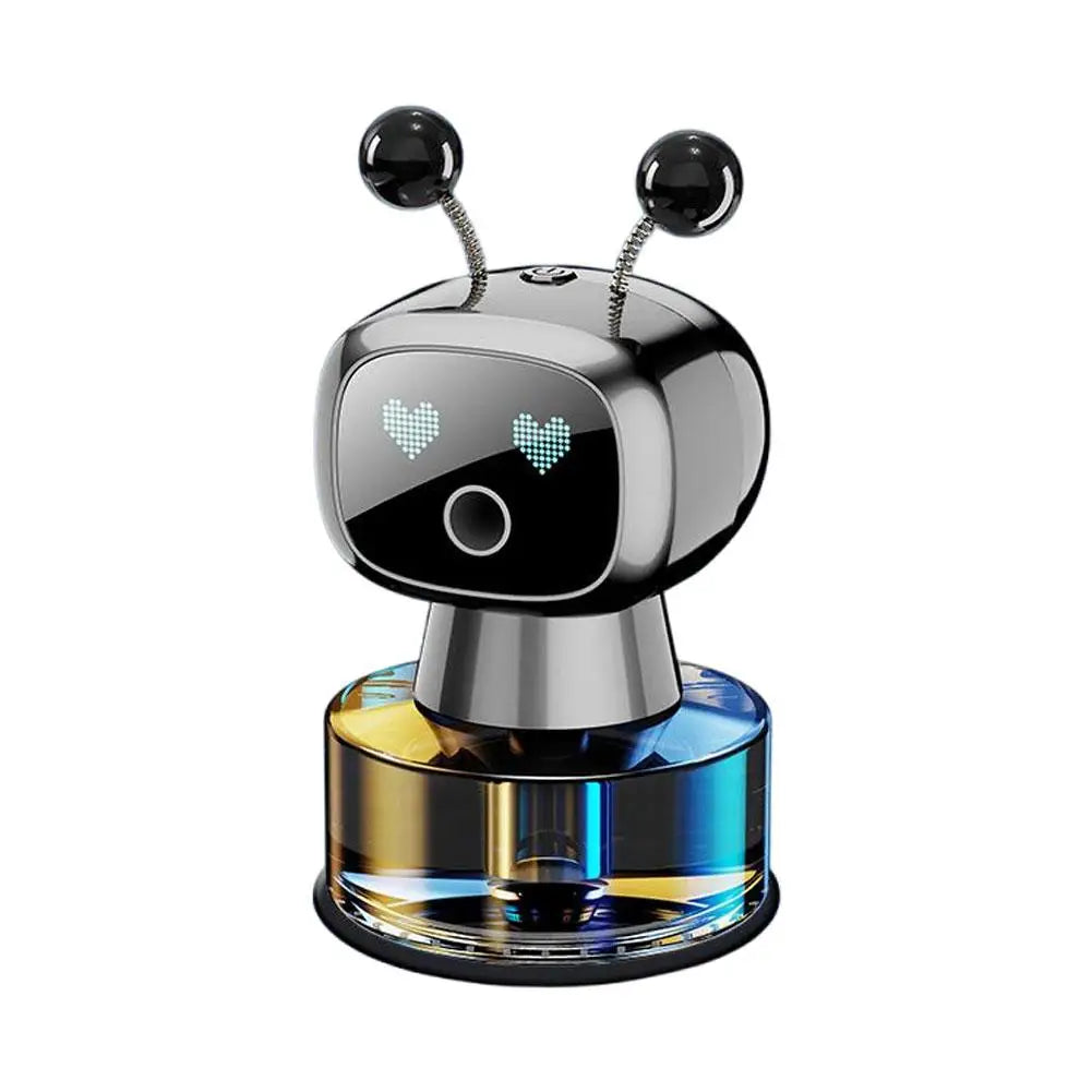 Smart Car Air Freshener AI Rechargeable Car Aroma Diffuser Smart eyes 4 Levels of Adjustable Intelligent Car Diffuser Gift Digispots