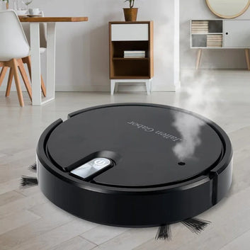 5-in-1 robot vacuum spray mist function demonstration