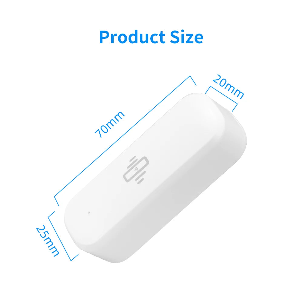 Smart home vibration sensor colour white compact
