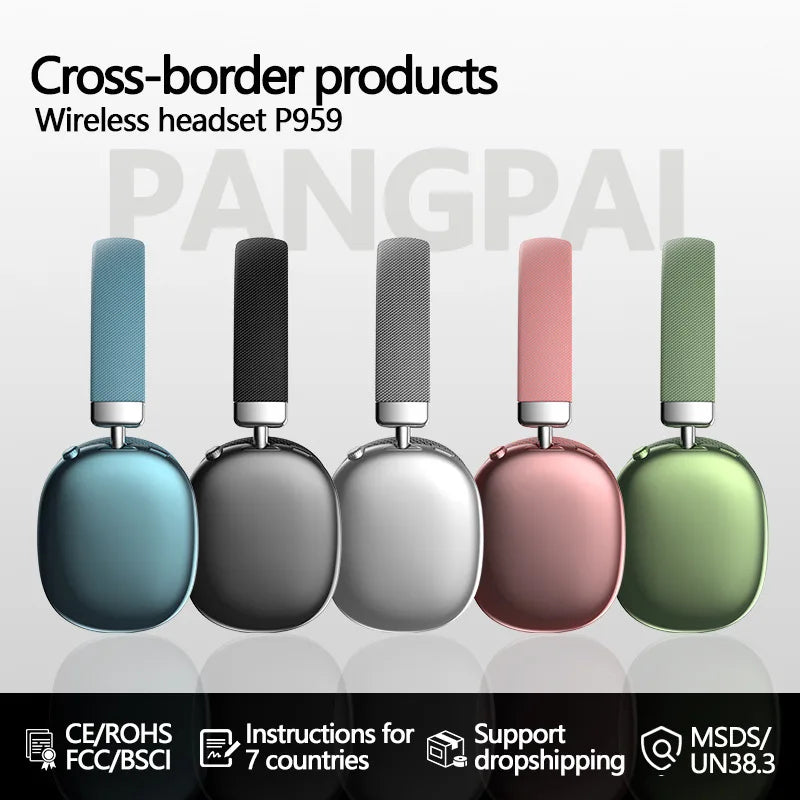 Over-Ear Wireless Gaming Headphones – Bluetooth, Noise Cancelling Mic & TF Card Support Digispots