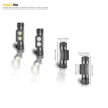 Outdoor LED Headlight Memory Flashlight Use 18650 Battery Type USB C Headlamp Battery Indicator Light Fishing Head Lamp Torch Digispots