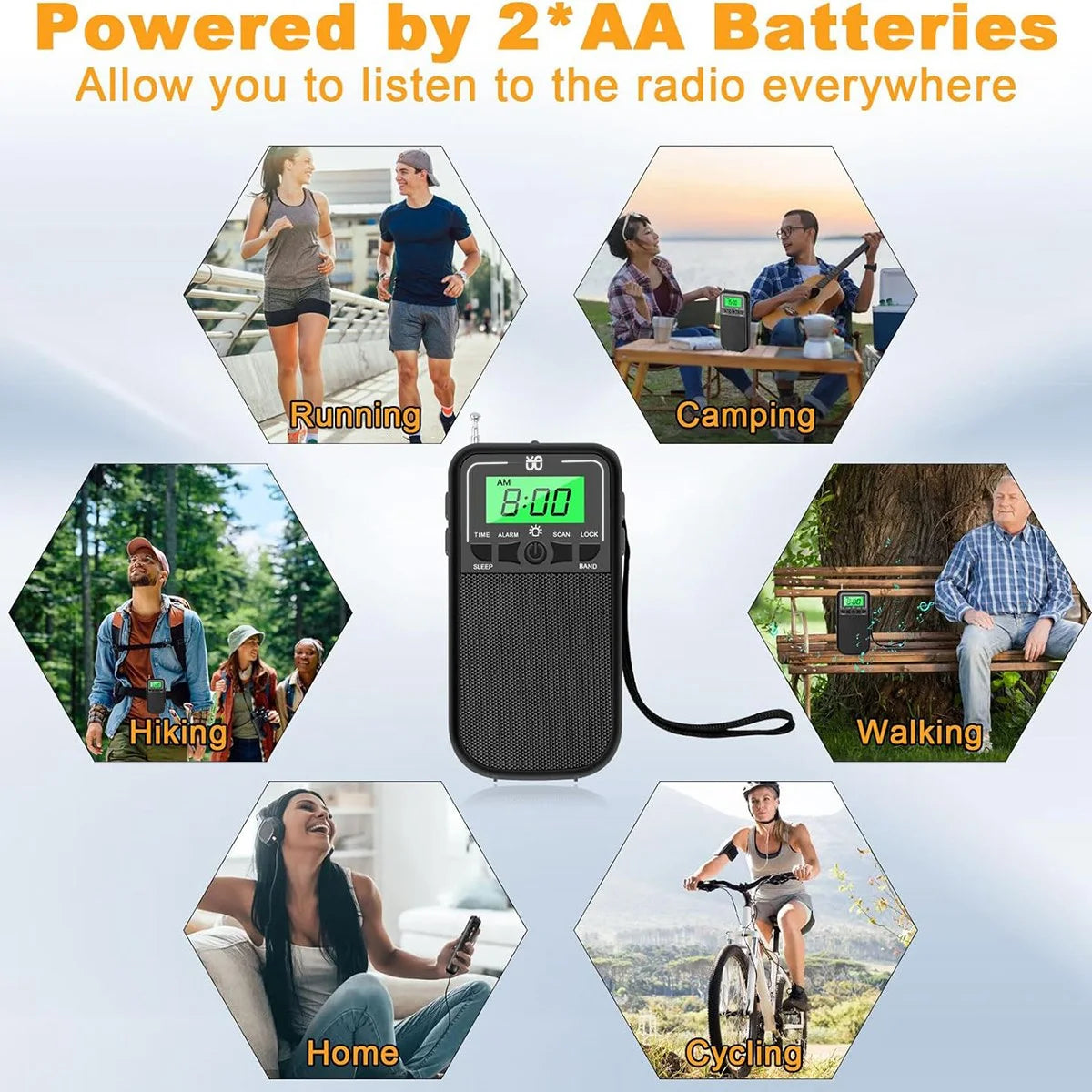 Portable AM/FM/SW Radio with LED Flashlight – Emergency & Camping Digispots