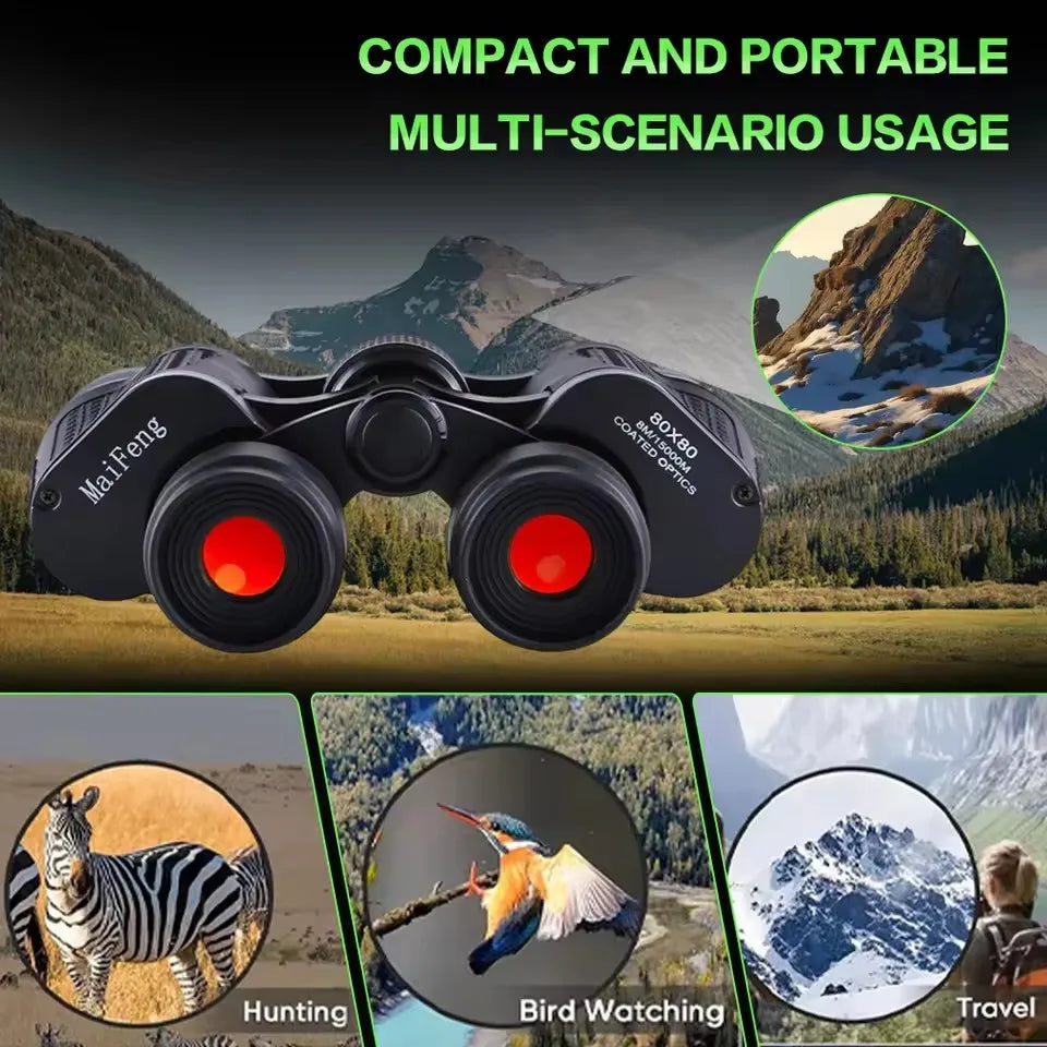 Professional Binoculars 80x80 – HD, 15000m Long Range & Low-Light Night Vision Digispots