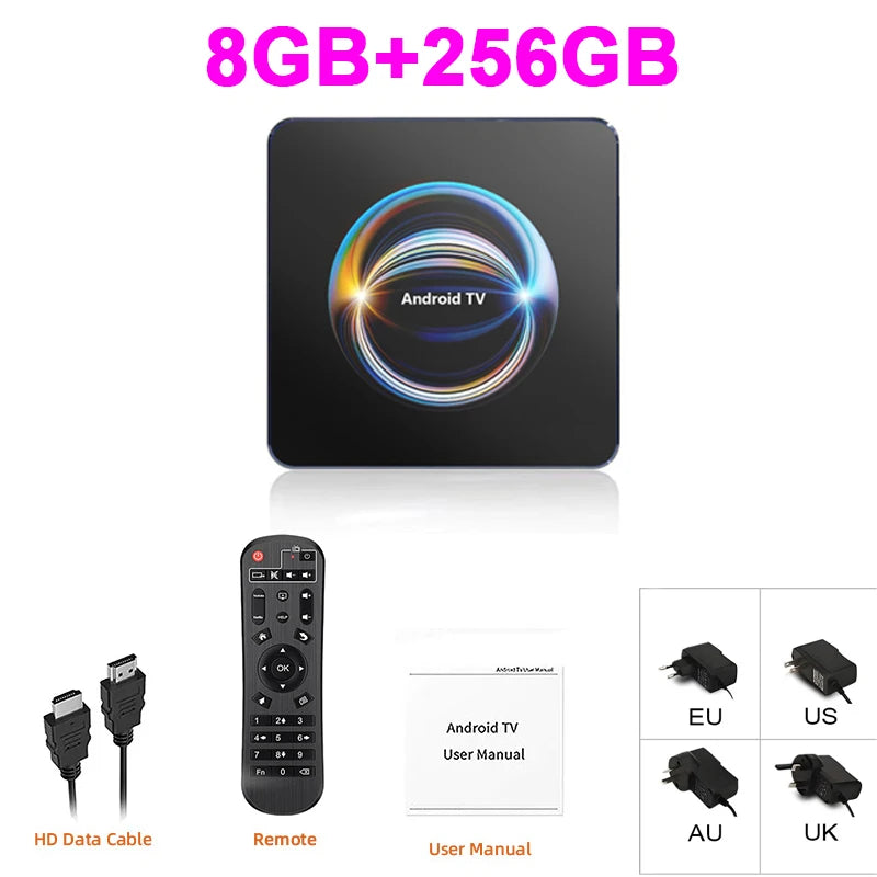Android Media Box – 8K Playback, WiFi 6 & Bluetooth 5.4 Digispots