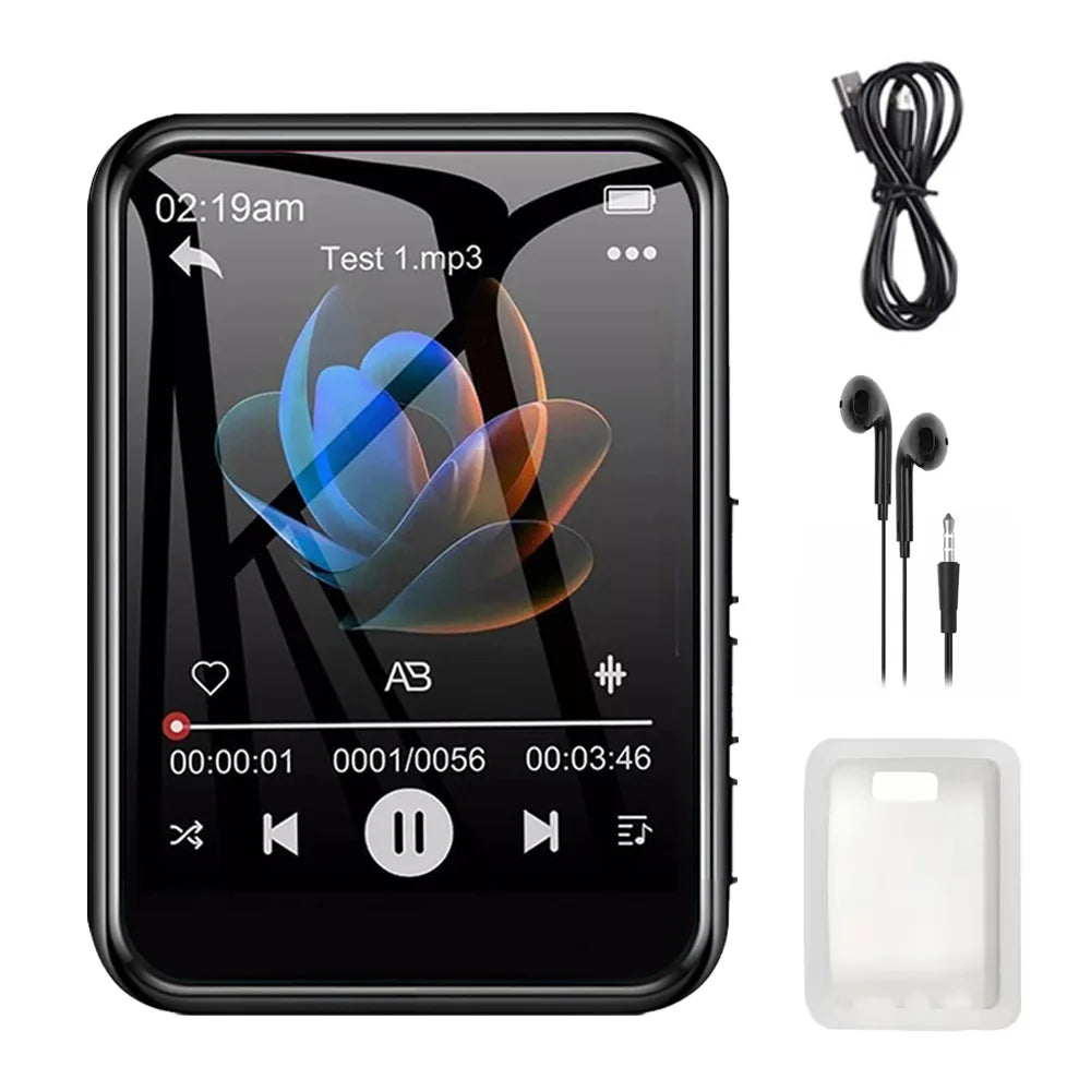 Touch MP3 player USB-C charging and data port
