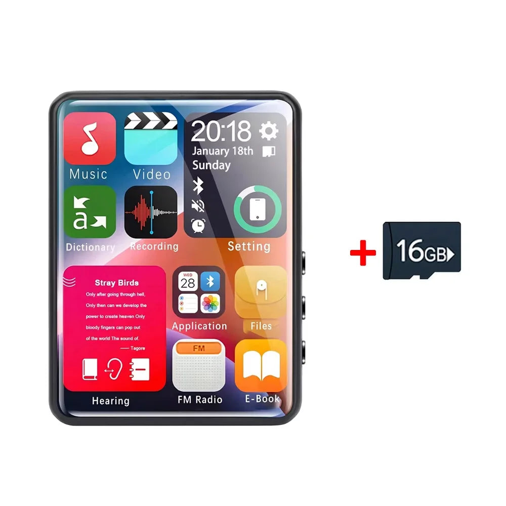 Portable music player microSD card slot expansion