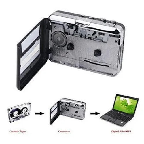Customizable Mini USB to MP3 tape converter, CD player, PC Cassette Recorders Players Digispots