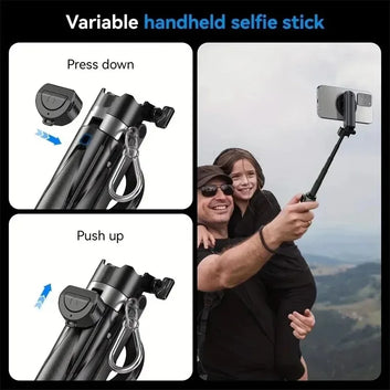 For Magsafe Tripod Bluetooth Remote Magnetic Mini Selfie Stick For iPhone Android Magsafe Travel Monopod Mobile Phone Stabilizer Digispots