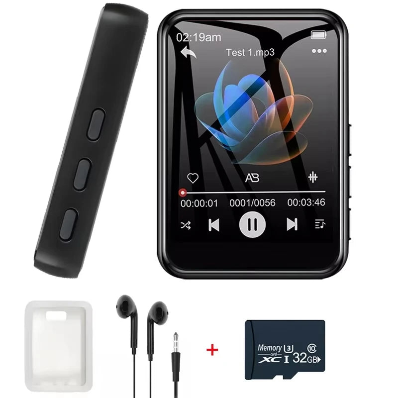 128GB Touch Screen MP3 Player – Bluetooth Hi-Fi Music Player with Built-in Speaker & Camera Digispots