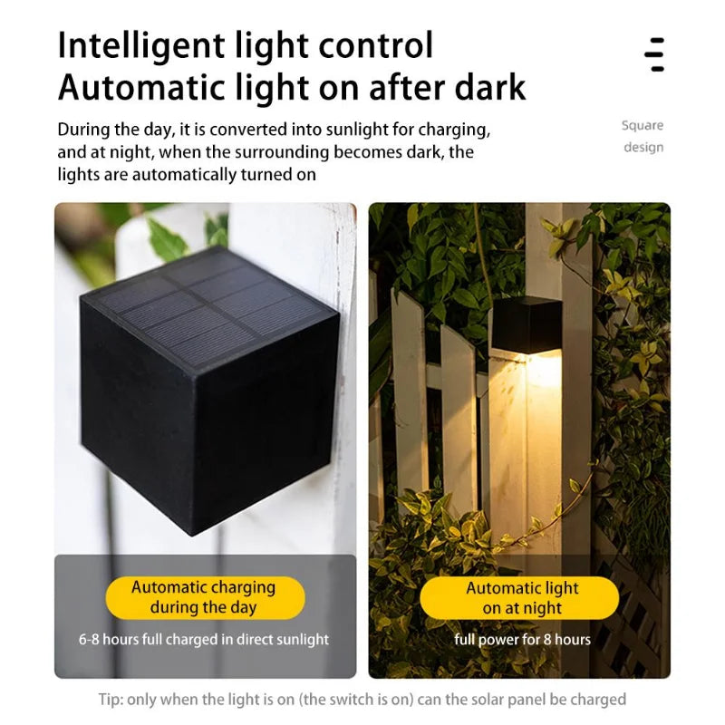 Solar lamp mounting screws and bracket installation