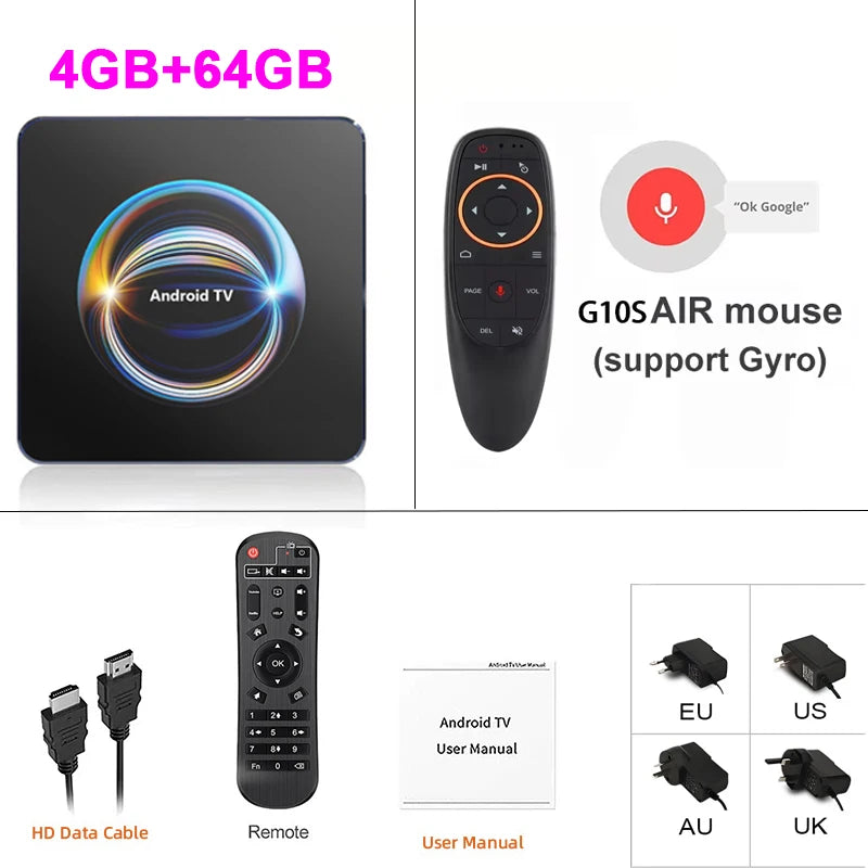 Android Media Box – 8K Playback, WiFi 6 & Bluetooth 5.4 Digispots
