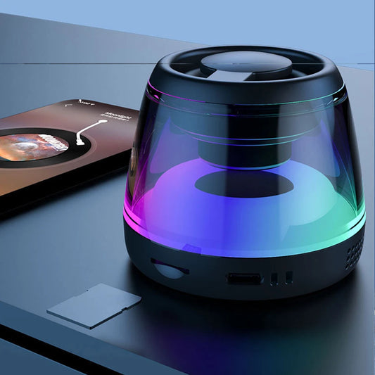 Mini pocket Bluetooth speaker magnetic RGB ambient light