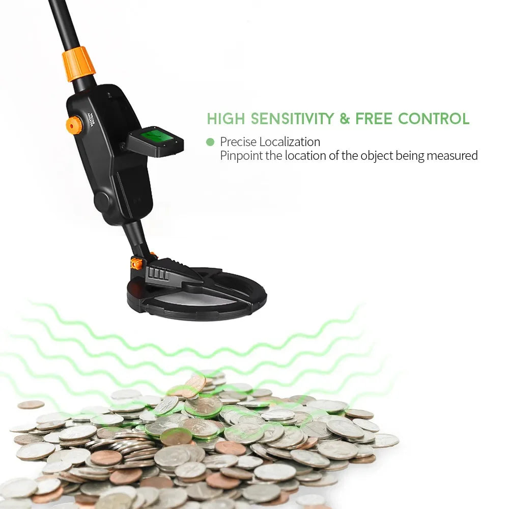 Pinpointer detector vibration and audio alert function