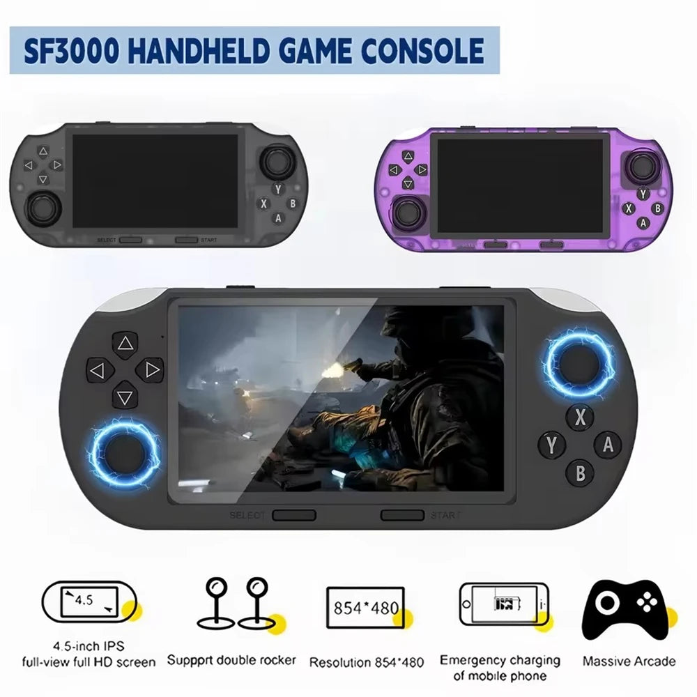 COOL DIER Retro Handheld Game Console – 4.5" IPS Screen, Linux System & 3000mAh Battery Digispots