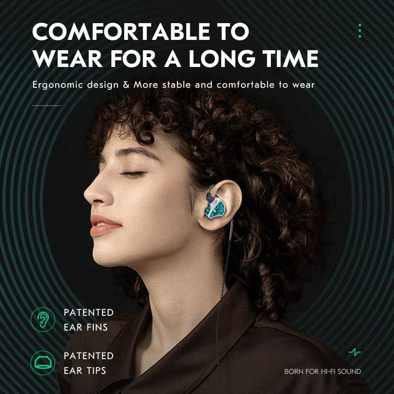CCZ Harmony BC01 Pro Wired HIFI Earphones – Hybrid Driver, Zinc Alloy, With or Without Mic Digispots