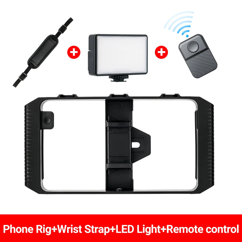Phone cage rig with remote control variant