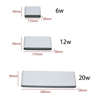 Led Up and Down Wall Lamp Outdoor  Light Waterproof  Sconce AC90-260V AU11 Digispots