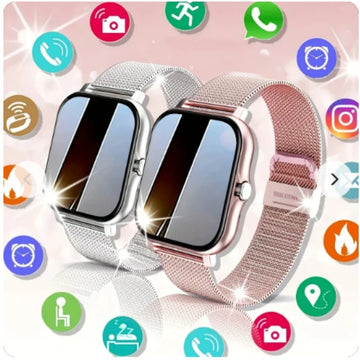 Bluetooth smartwatch 1.83 inch HD display voice assistant heart rate fitness tracker
