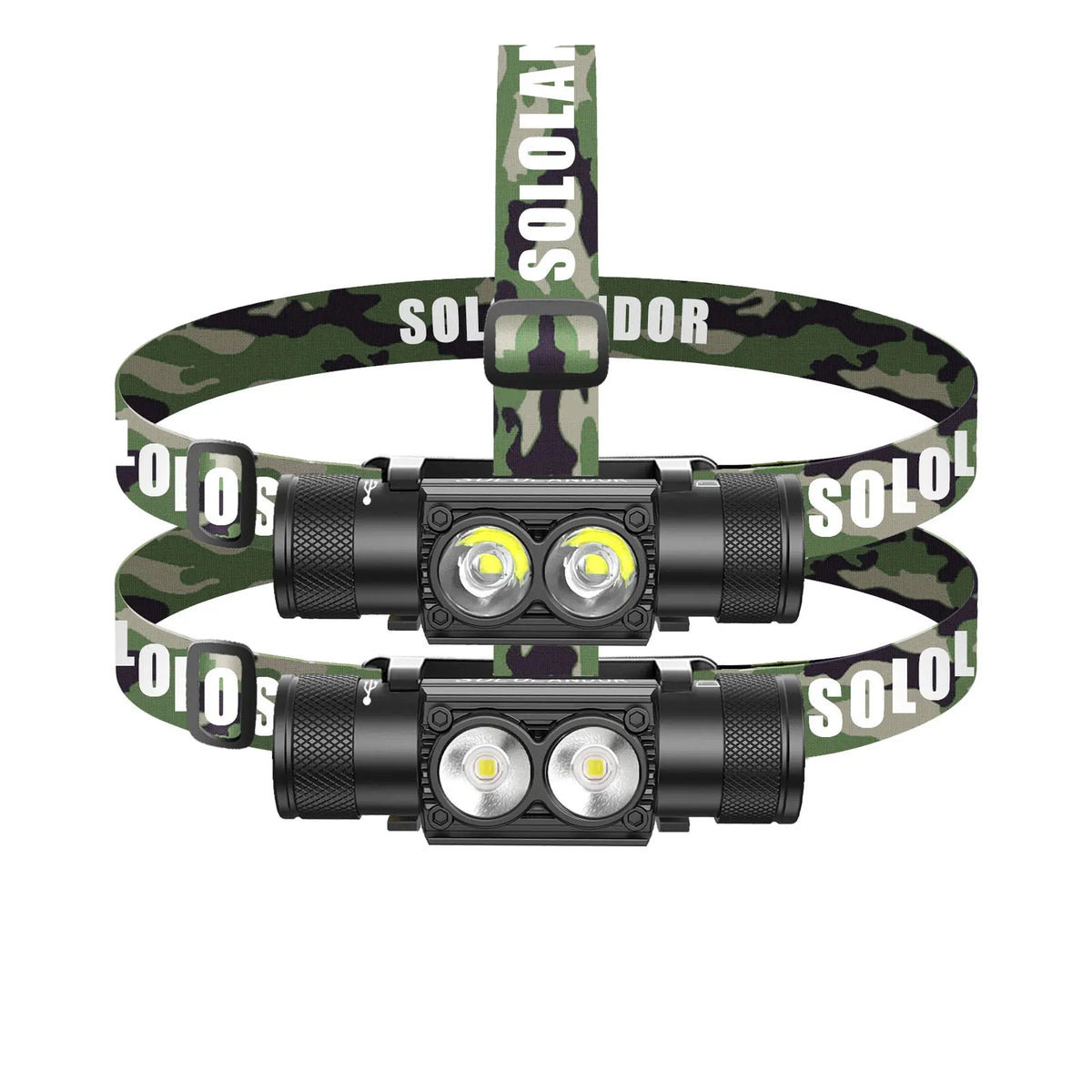 Outdoor LED Headlight Memory Flashlight Use 18650 Battery Type USB C Headlamp Battery Indicator Light Fishing Head Lamp Torch Digispots