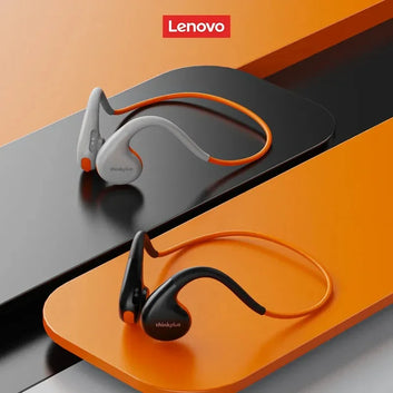 Air conduction earphones open ear design close up