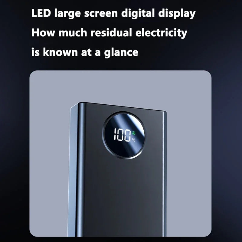Power bank charging iPhone Android and laptop