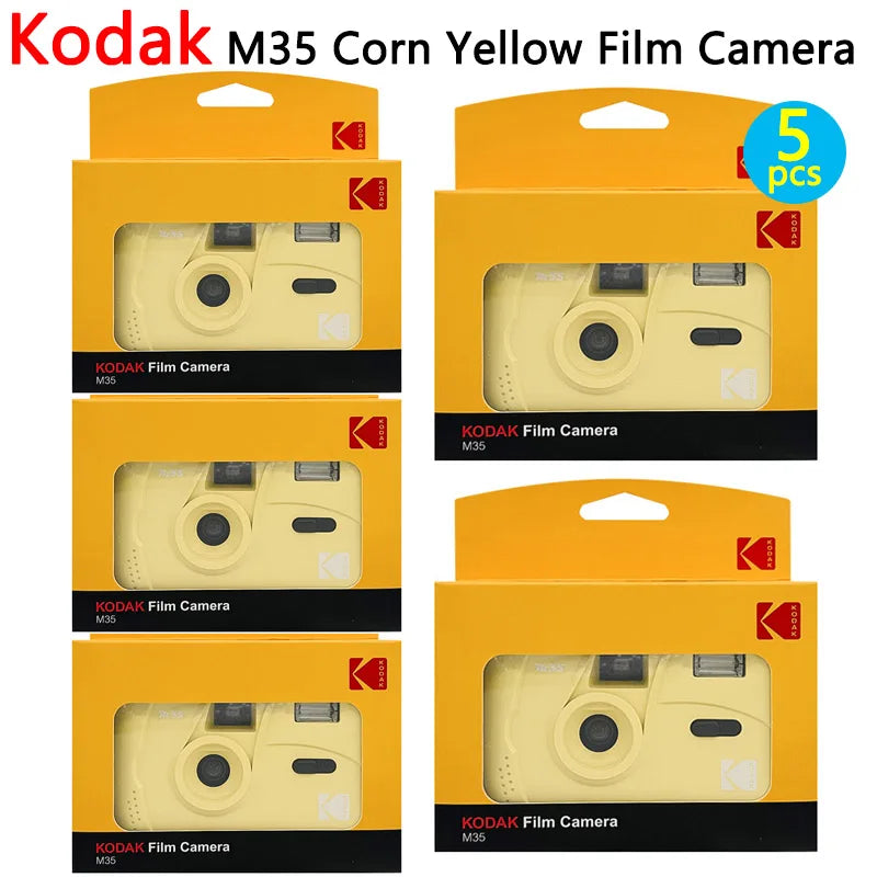 Kodak M35 Retro 35mm Film Camera – Reusable Manual Camera with Flash Digispots