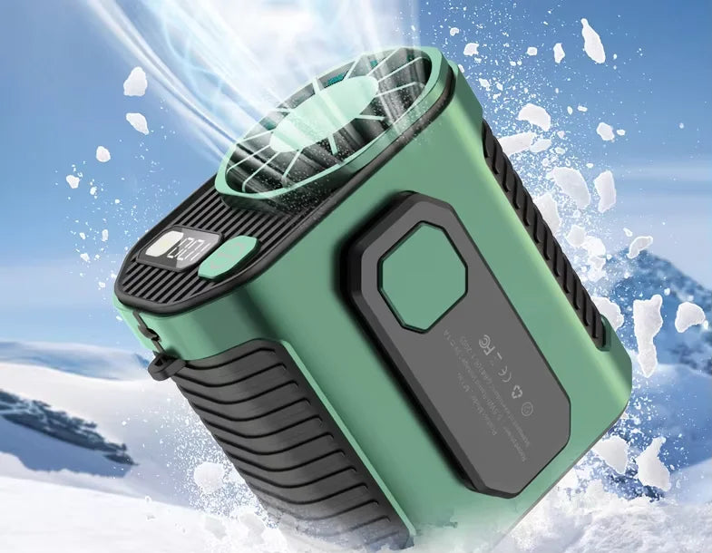 Portable Hiking Waist Fan – 5-Speed Adjustable, USB Rechargeable & Clip-On Digispots