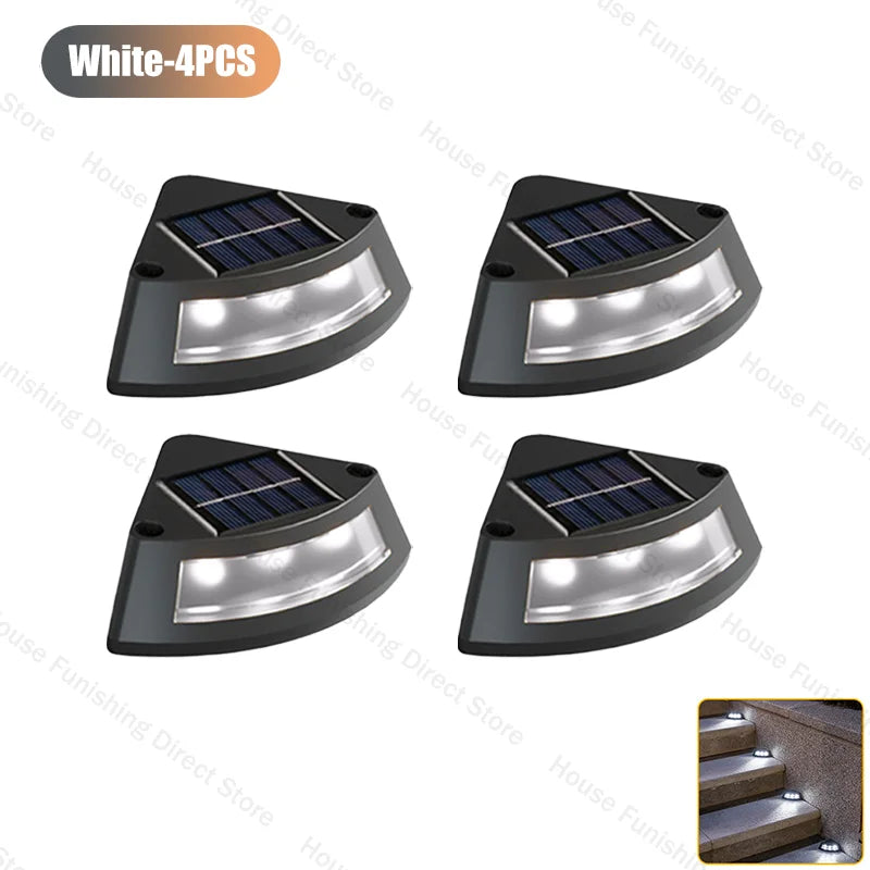 NEW Solar Step Lamp Outdoor Home Garden Staircase Patio Lights Steps Walkway Lights Solar Lamp outdoor LED Decorative Lights Digispots