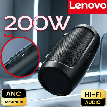 Lenovo Bluetooth Speaker – Dual Stereo Sound, Subwoofer, TF Card & FM Radio Digispots