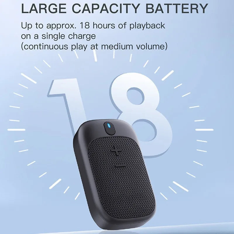 Mini Clip Bluetooth Speaker – Magnetic Mount, Waterproof & Built-in Mic for Outdoor Sports Digispots