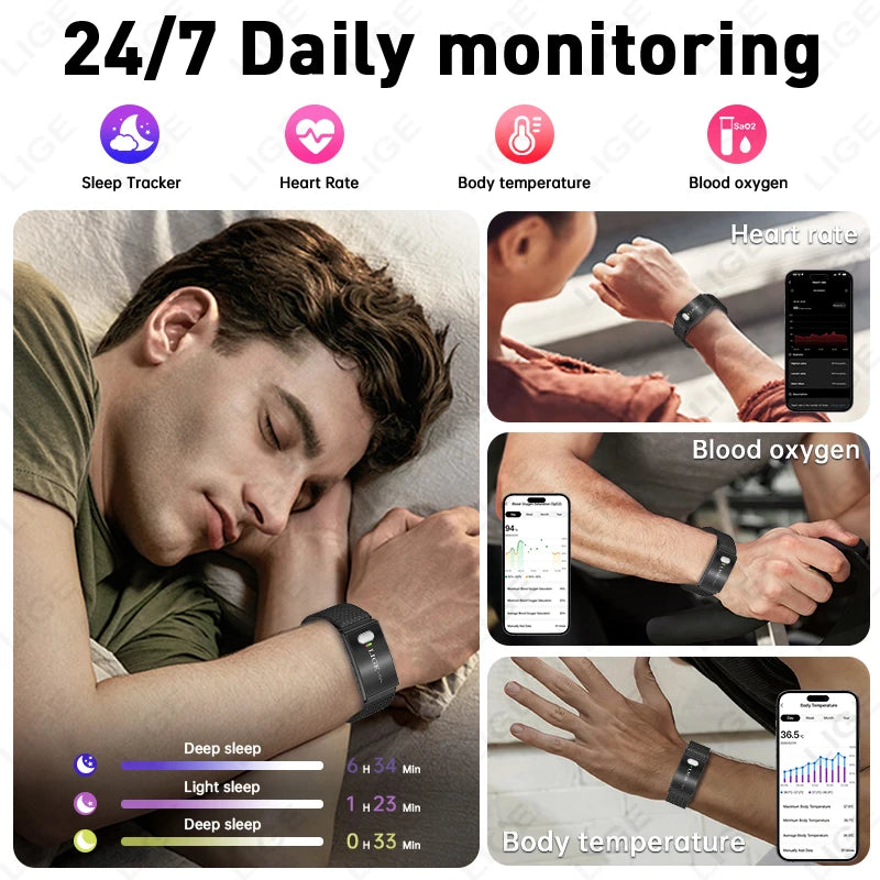 Fitness tracker step counter calories sleep monitor