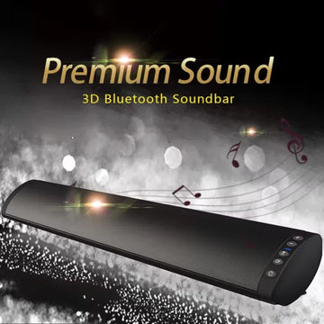 Home Theater Bluetooth Soundbar – 3D Surround Sound, RCA, FM Radio & Wireless Digispots