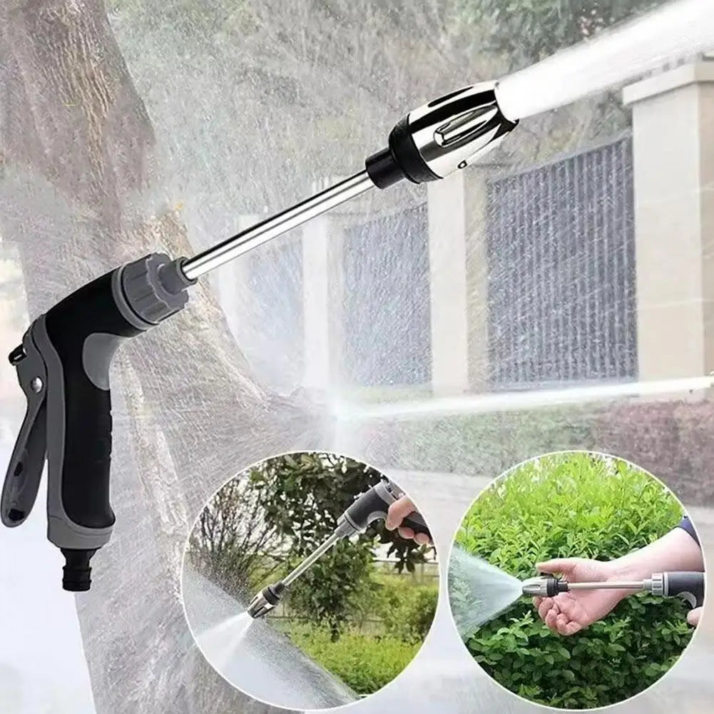 Foam cannon spray nozzle on car washing demonstration