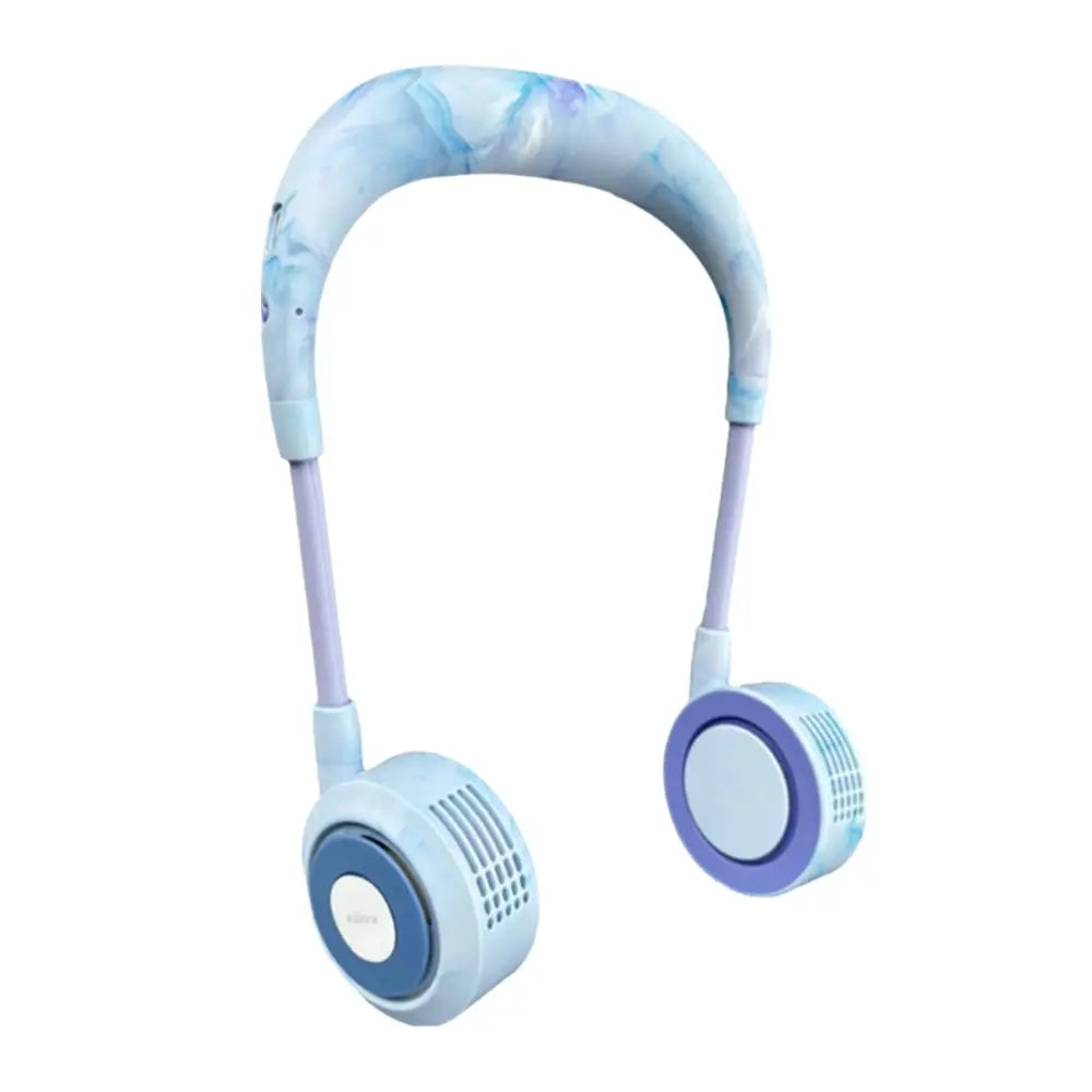 Foldable Bladeless Neck Fan – 360° Cooling, Collapsible & USB Rechargeable Digispots