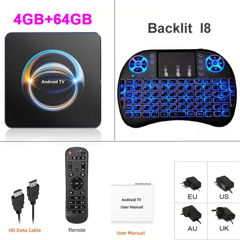 Android Media Box – 8K Playback, WiFi 6 & Bluetooth 5.4 Digispots
