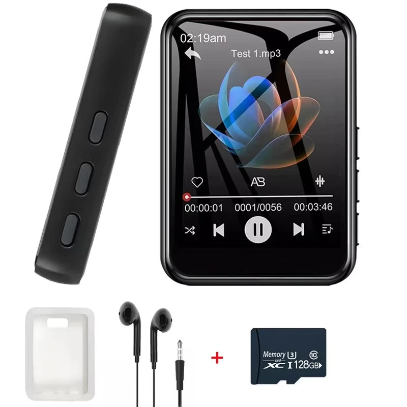 128GB Touch Screen MP3 Player – Bluetooth Hi-Fi Music Player with Built-in Speaker & Camera Digispots