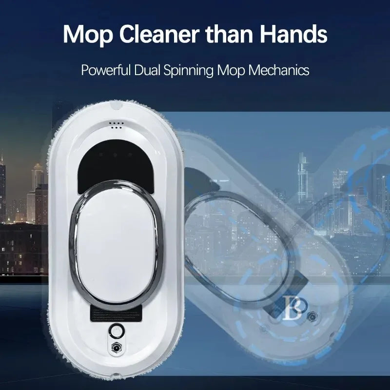 Intelligent window cleaner robot on building exterior glass