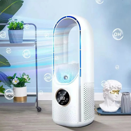 Portable USB air cooler 3-in-1 desktop fan cooling mist humidifier 6 speeds