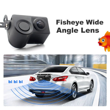 SMARTOUR 2 in 1 Sound Alarm Parking Assistant System Radar Detector Sensor Car Reverse Backup Rear View Camera Night Vision Digispots