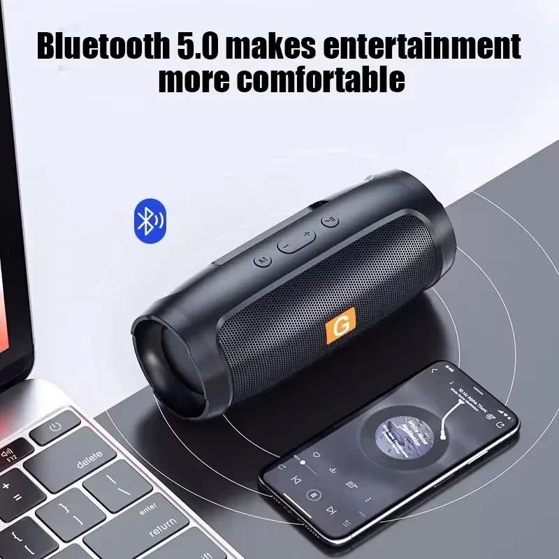 Lenovo Bluetooth Speaker – Dual Stereo Sound, Subwoofer, TF Card & FM Radio Digispots