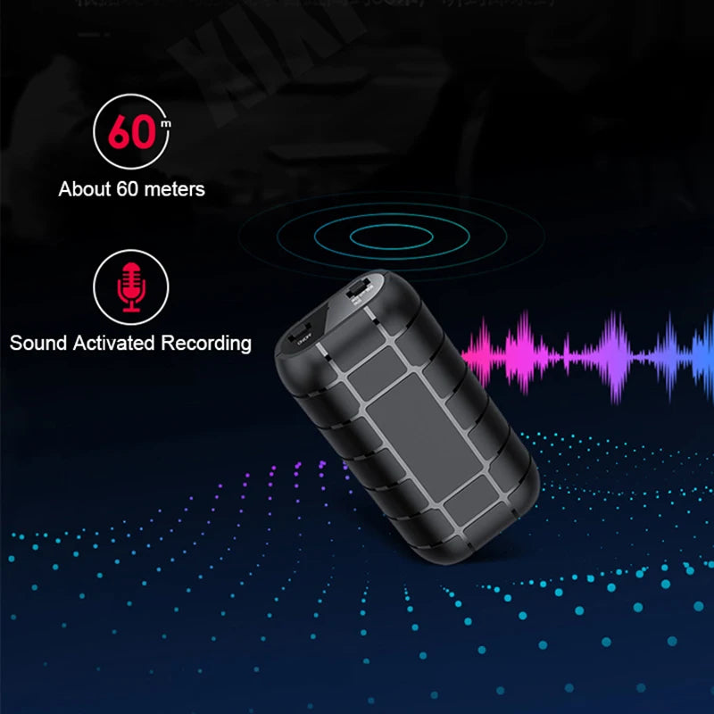 Mini Voice Activated Recorder – 500 Hours Recording, Professional Dictaphone Digispots