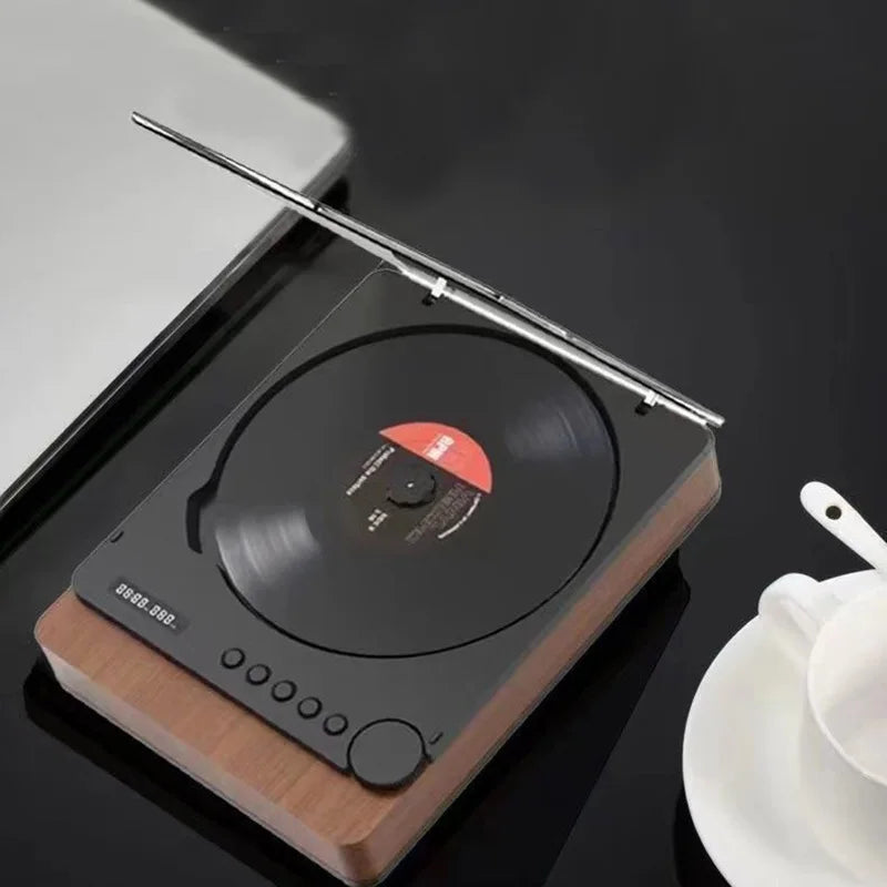 Bluetooth 5.1 Hi-Fi CD Player – USB Playback, MP3/WMA/WAV/AAC Home Music System Digispots