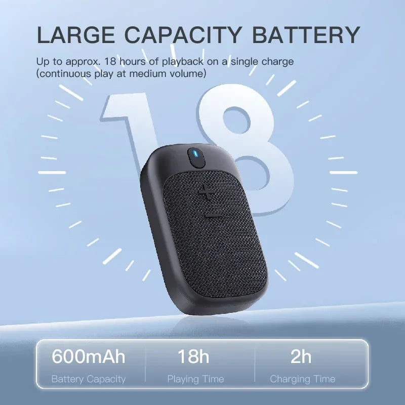 Mini Clip Bluetooth Speaker – Magnetic Mount, Waterproof & Built-in Mic for Outdoor Sports Digispots